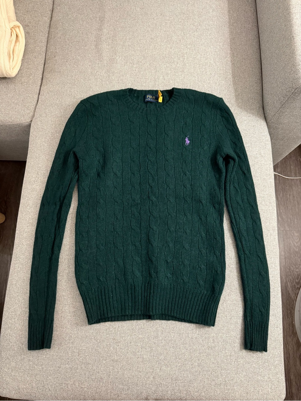 Polo by Ralph Lauren women Dark Green wool-cashmere Crewneck Sweater